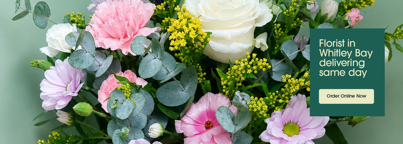 Seasonal bouquets from The Garden Shop Florist in Whitley Bay offering same-day delivery